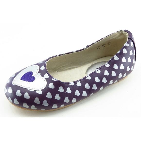 UMi‎ Toddler Sz 9 Medium Purple Flats Leather Girls - Picture 1 of 7